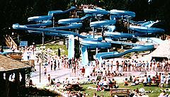 water sliding at cultus lake water park