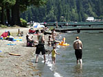 sandy beaches at cultus lake